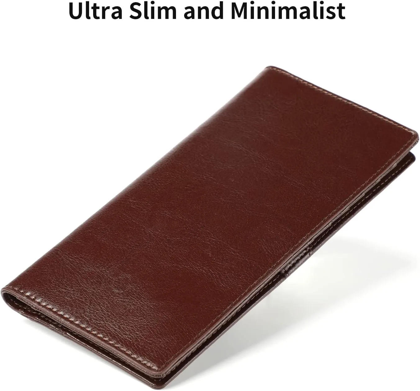 Lavemi Ultra Slim Thin Leather Women Wallet RFID Blocking Credit Card Holder Bifold Long Ladies Billfold