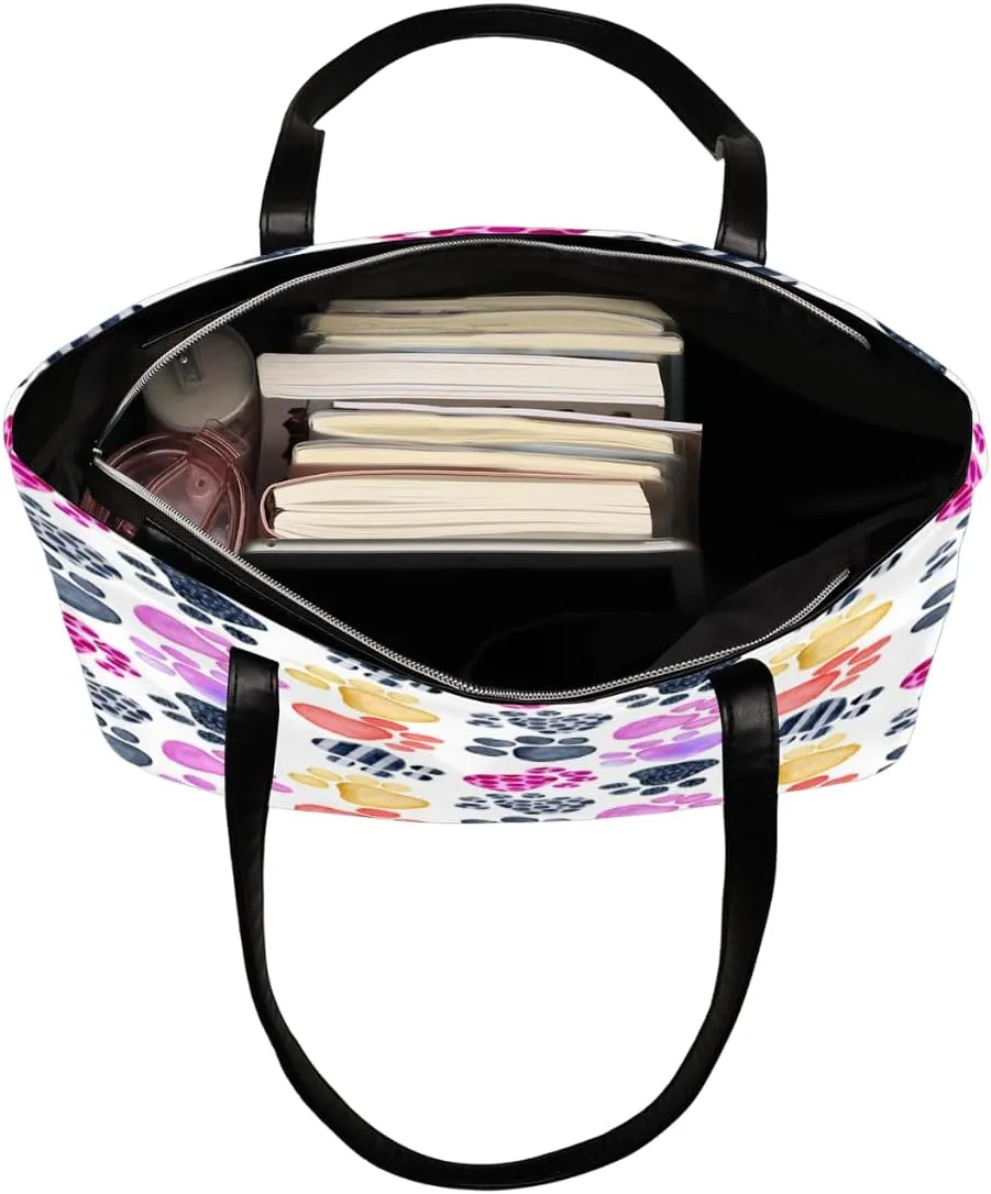 Leather Tote Bag for Women Fashion Shoulder Bag Purses and Handbags Large Capacity Satchel Bags for Work Travel
