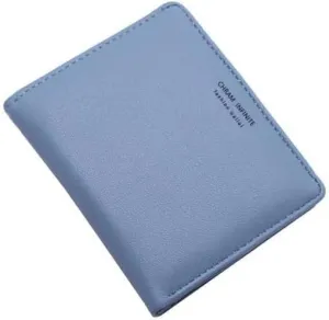 Leather Wallet Pu Leather Women's Wallet Fashion Short Purse Clutch for Girls Students Large Capacity Portable Coin Pocket Large Capacity (Bk,9x11cm)