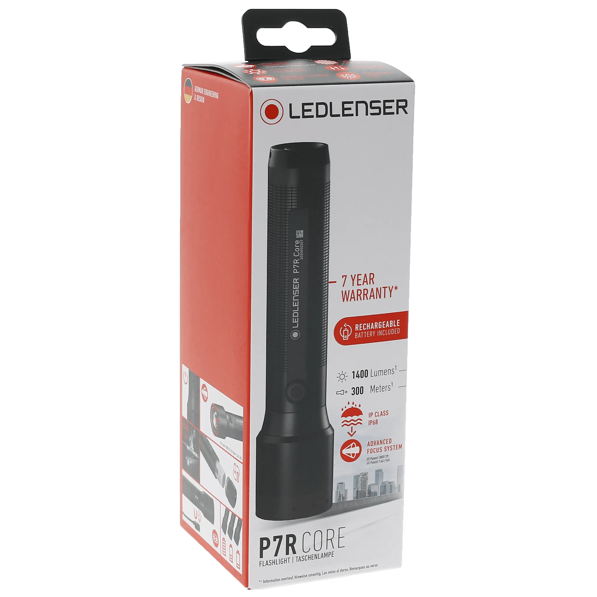 Ledlenser P7R Core 1400 Lumens Rechargeable Flashlight
