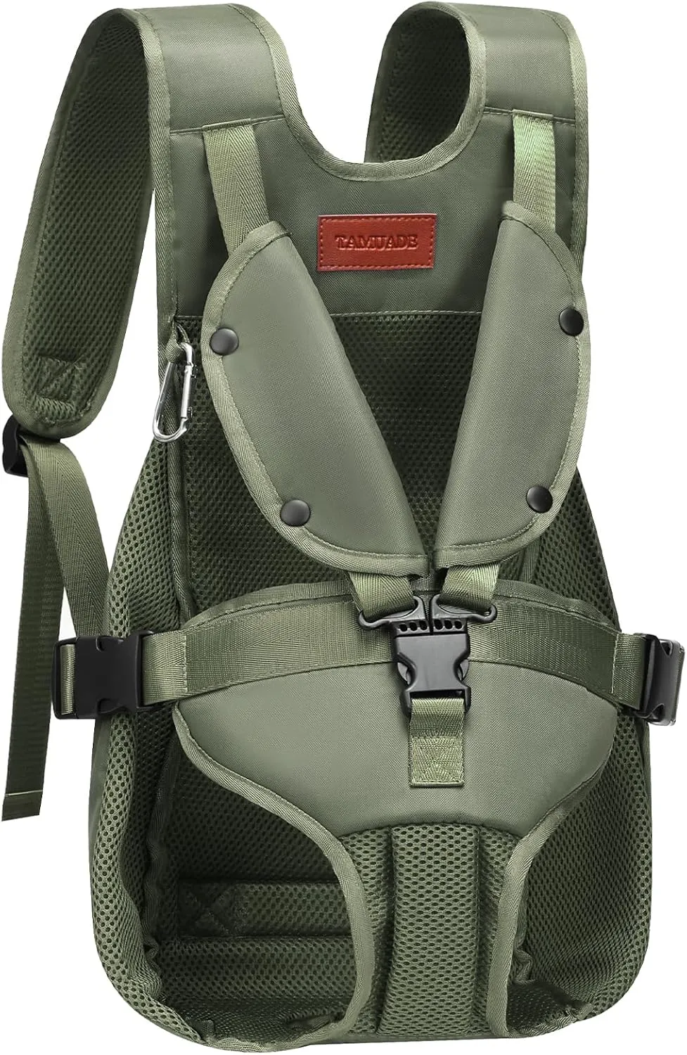 Legs Out Dog Backpack Carrier Adjustable Dog Front Carrier Easy-Fit Pet Backpack Carrier for Medium Dogs Small Dogs 15-25 Lbs (Green, L)