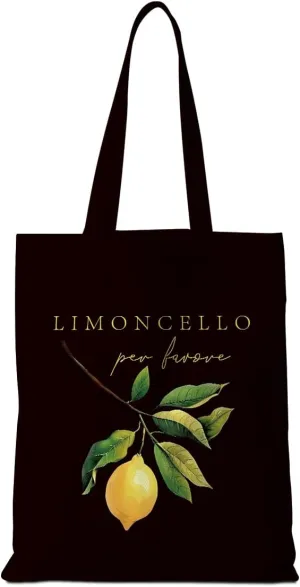 Lemon Tote Bag - Italy Travel Weekender Bag - Raccoon Gifts - Lemon Lovers Gifts for Shopping & Vacation