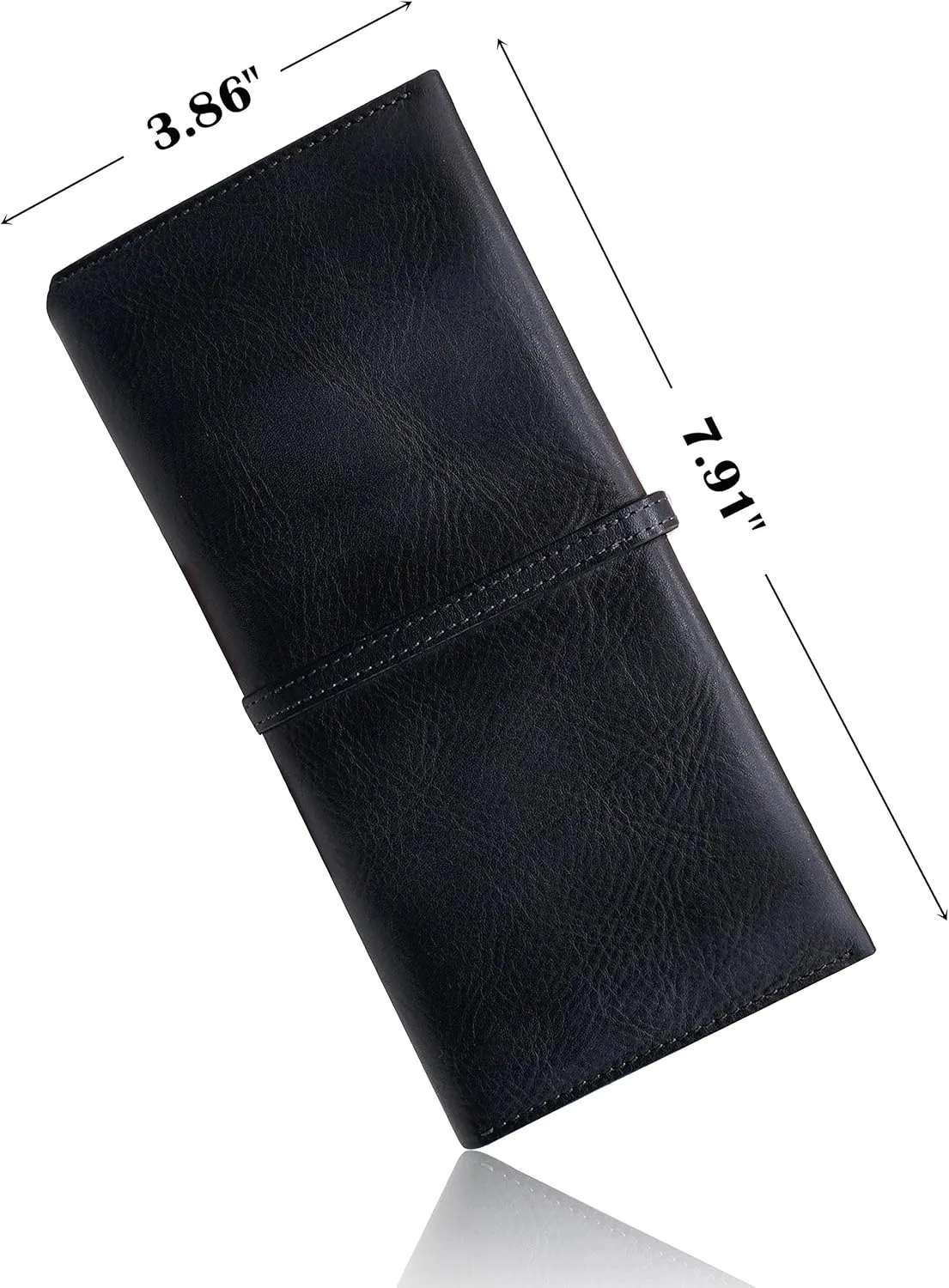 LETEULO Wallets for Women Genuine Leather Card Organizer Dip Dye Coin Purse Ladies Ultrathin Wallets