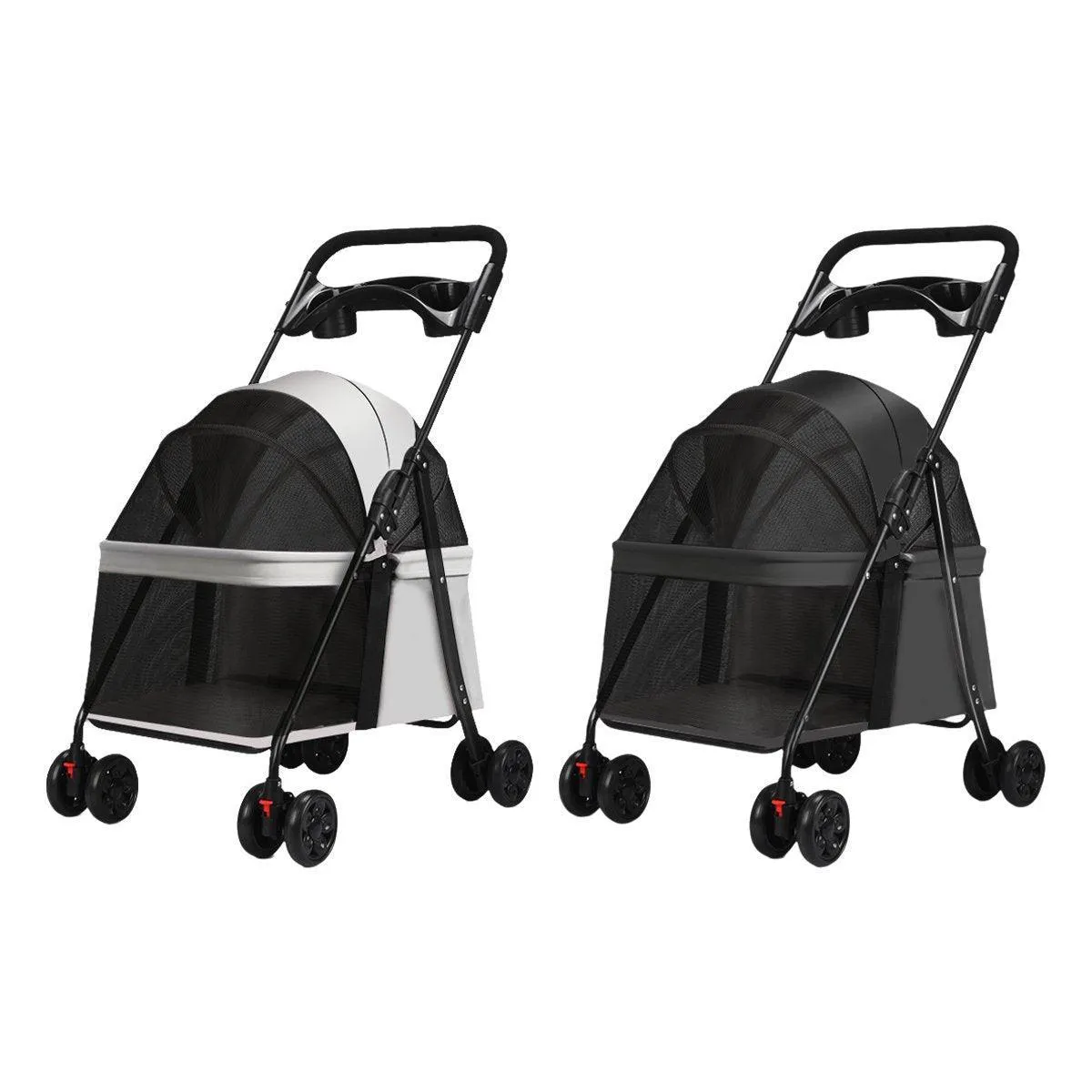 Lightweight Pet Stroller for Cats and Small Dogs Easy Fold Portable Travel Use