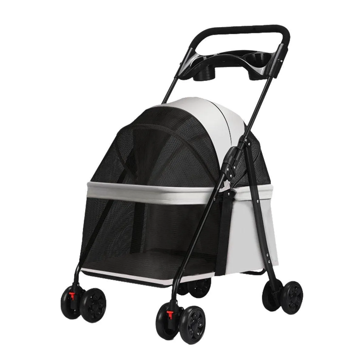 Lightweight Pet Stroller for Cats and Small Dogs Easy Fold Portable Travel Use