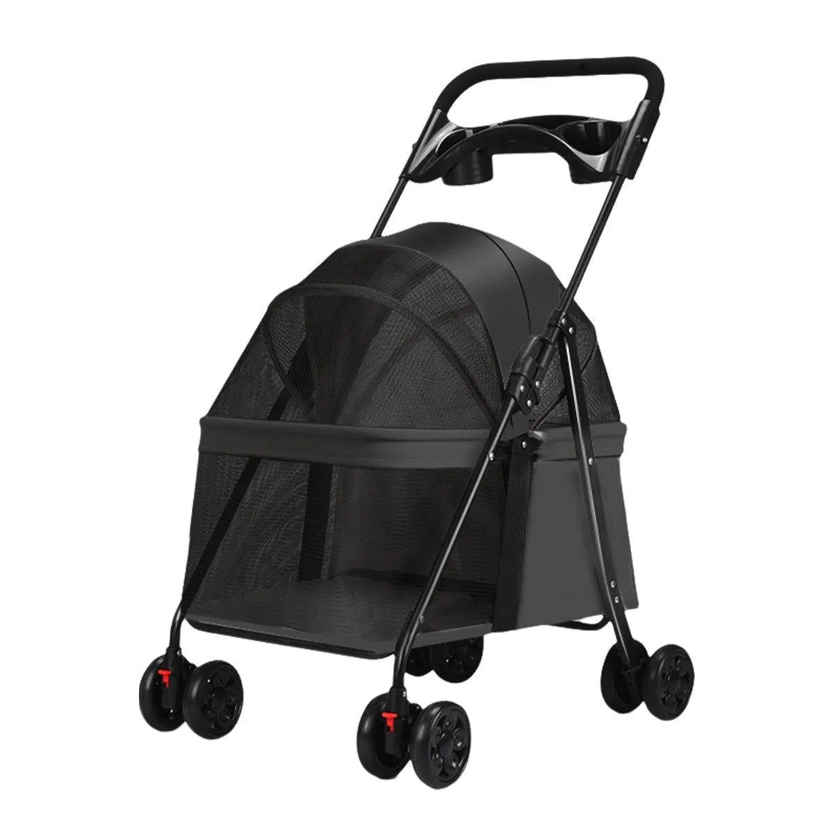 Lightweight Pet Stroller for Cats and Small Dogs Easy Fold Portable Travel Use