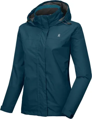 Little Donkey Andy Women’s Waterproof Rain Jacket Lightweight Outdoor Windbreaker Rain Coat Shell for Hiking, Travel