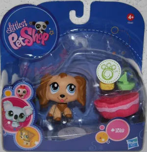 Littlest Pet Shop - Portable Pets - Spaniel #1318 - with accessories