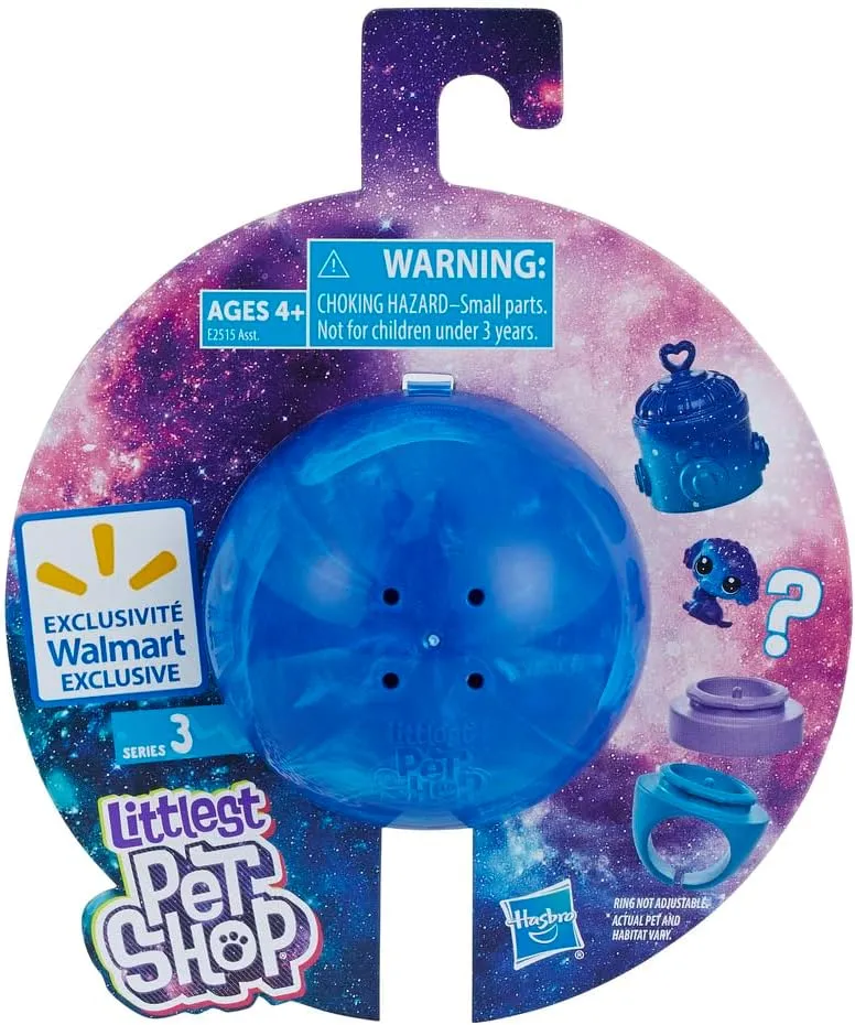 Littlest Pet Shop Series 3 Blind Mystery Ring Pets Styles May Vary