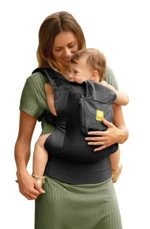 LÍLLÉbaby 3-in-1 Ergonomic CarryOn Airflow Toddler Carrier with Lumbar Support & Breathable Mesh Lining (25-60 lbs), Supportive & Comfortable, Multi-Position Carrying for Hiking & Travel (Black)