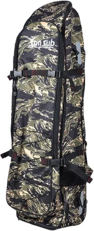 Long Fins Bag, Fins Storage Bag, Diving Equipment Bag with Zipper, Outdoor Underwater Fishing Backpack, Green