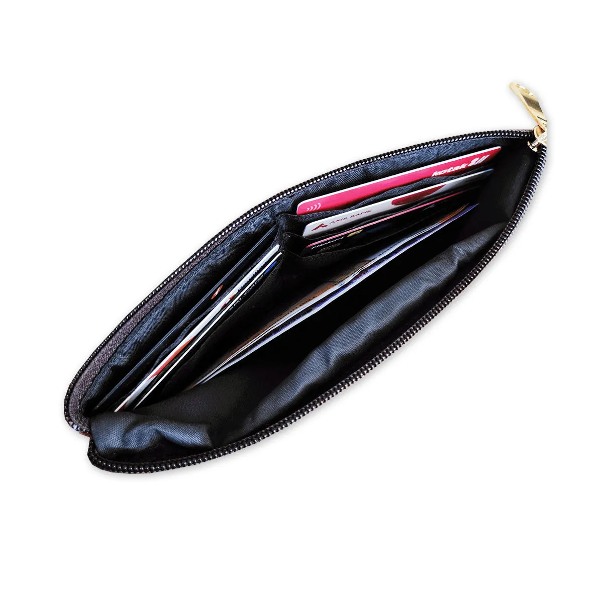Long Plain Wallet - Black