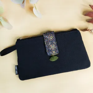 Long Plain Wallet - Black