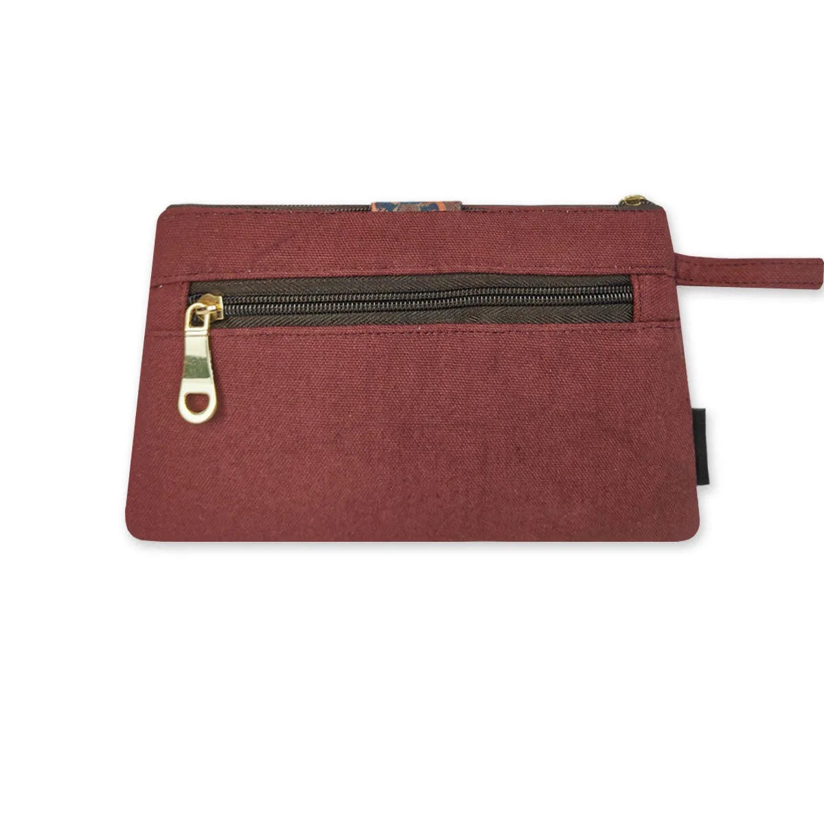 Long Plain Wallet - Maroon
