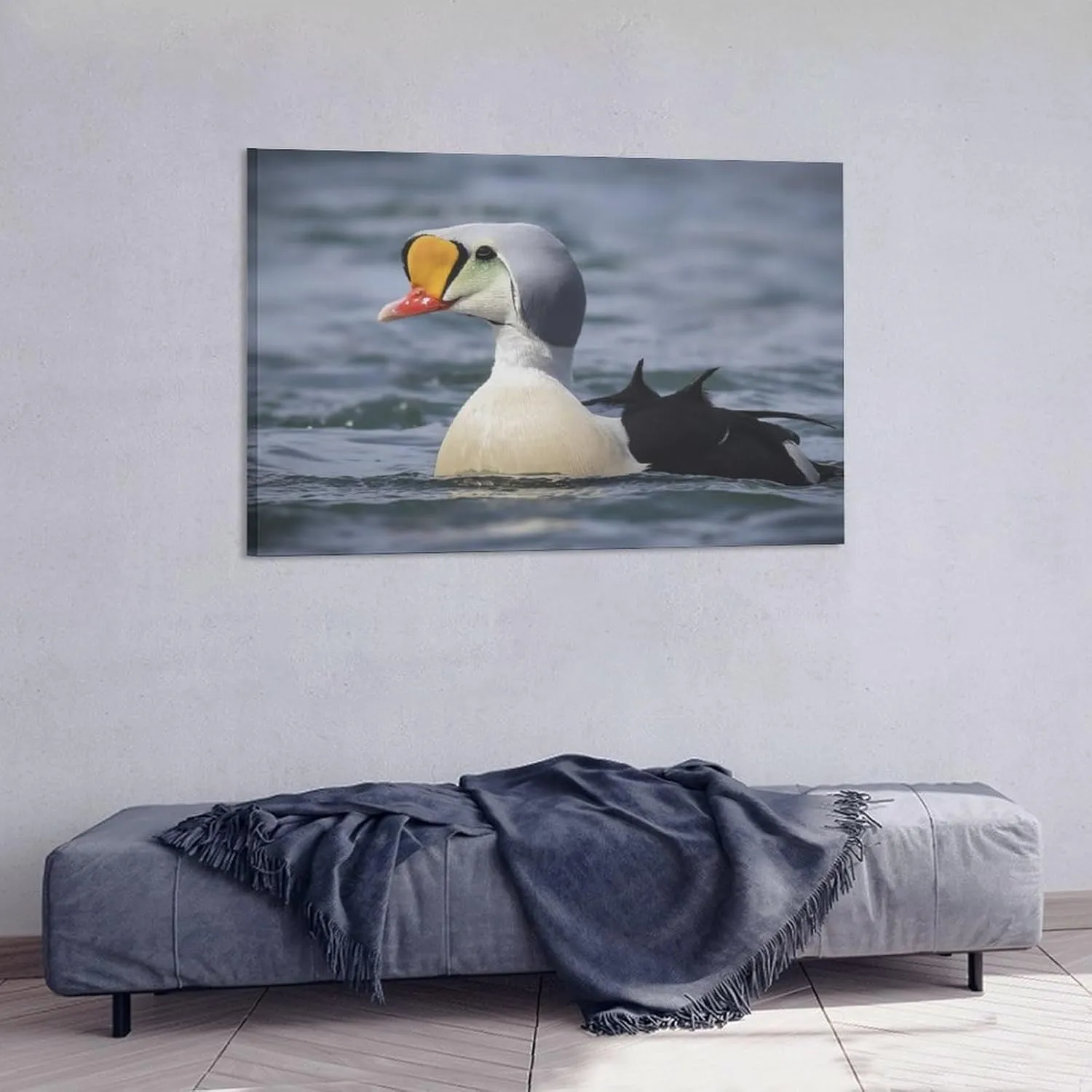 Lovely Lake King Eider Duck Room Aesthetics Posters Canvas Posters Bedroom Decoration Sports Office Decoration Gifts Wall Art Decoration Printing Posters 12x18inch(30x45cm)