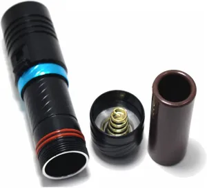 Lumen Dive Light LED Scuba Diver Diving Flashlight 100M 3800 Lumens L2 LED Torch Waterproof Lantern Lanterna Camping Fishing High Bright Flashlight ( Battery Type : White light Body Color : BIack )