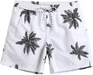 maamgic Mens Slim Fit Swim Shorts Swim Trunks 7 inch Quick Dry Mens Bathing Suits with Mesh Lining