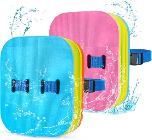 Macarrie Swim Belt Bubble Float for Kids (2 Pack) - Adjustable 3 Layers Swim Floaties for Safety Training & Beginners Swimming Sport Pool Lesson