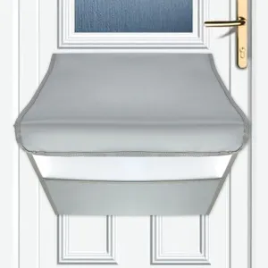 Mail Slot Catcher for Door Mail Slot, Grey Mail Catcher Bag, Indoor Mail Slot Cover Interior Draft Stopper, Large Size, Self-Adhesive, Large Capacity, Practical Garage Door Accessories