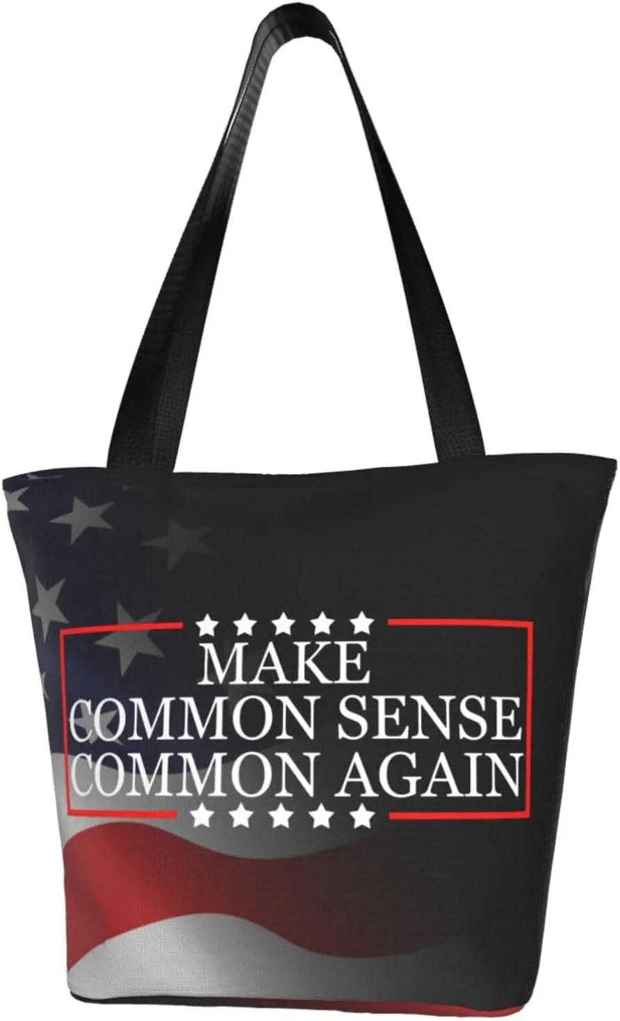 Make Common Sense Common Again Fashion Shoulder Bag Large Capacity For Man Or Woman
