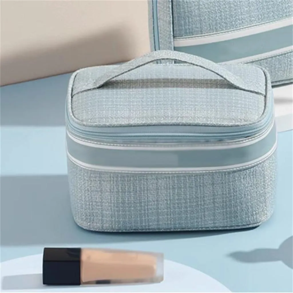 Makeup bag for women with high appearance value, large capacity portable skincare product storage bag, travel wash bag
