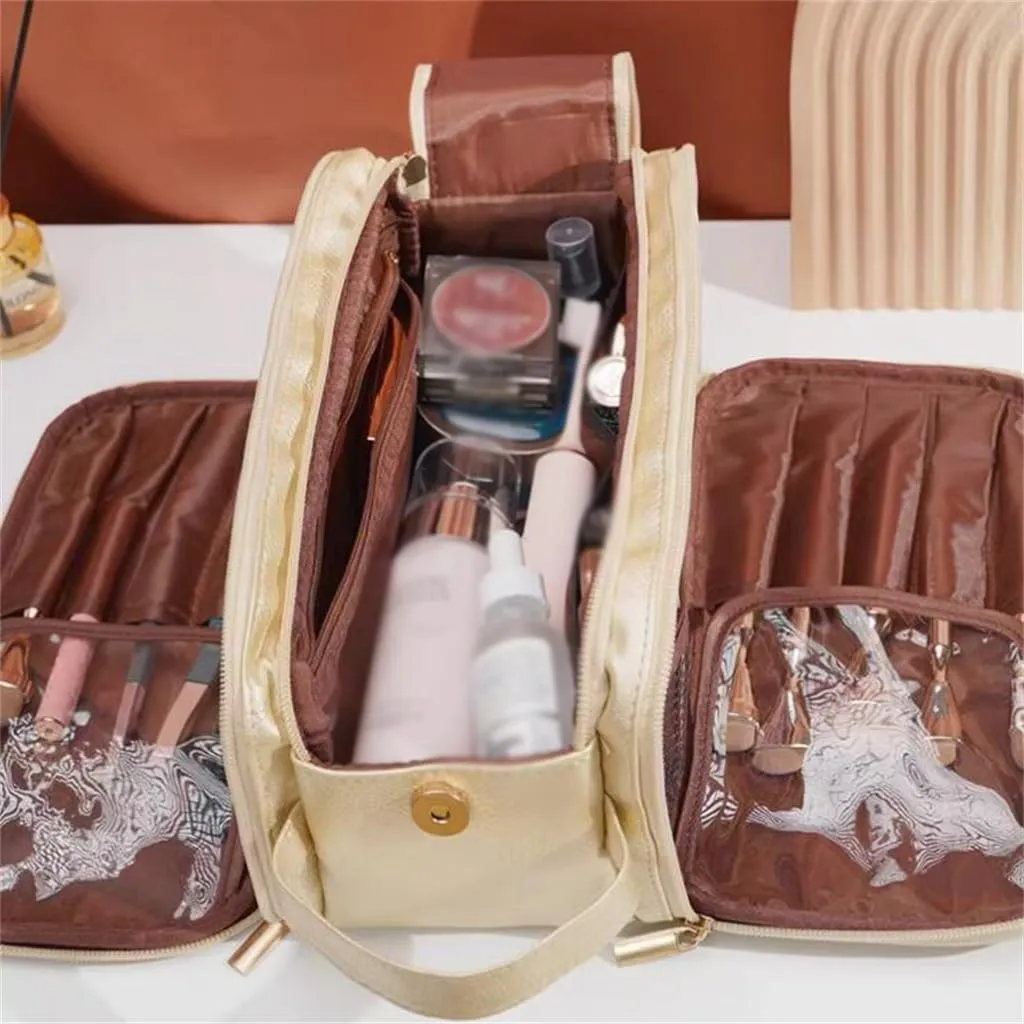 Makeup bag for women with large capacity, portable travel convenience, and internet celebrity storage bag
