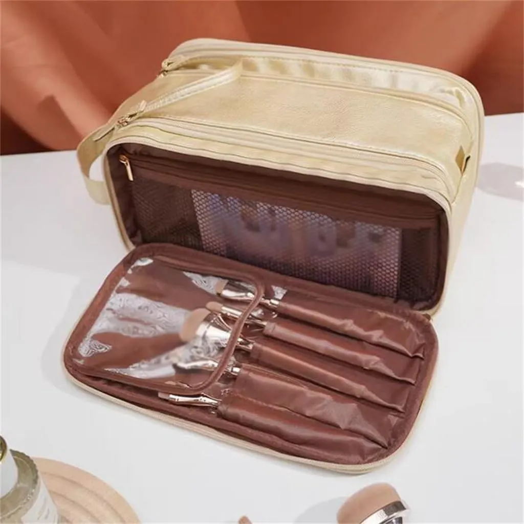Makeup bag for women with large capacity, portable travel convenience, and internet celebrity storage bag