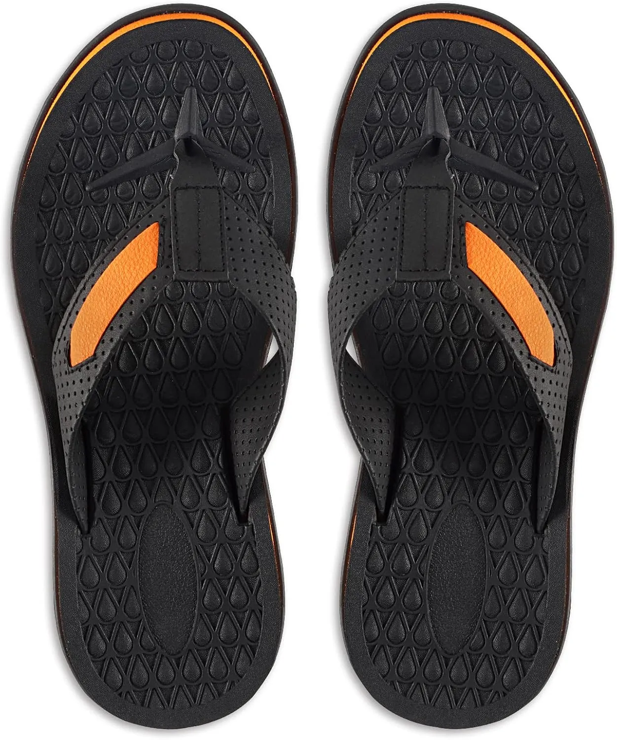 MALIDA Mens Flip Flops Non-Slip Bathroom Shower Shoes Cushion foam Indoor and Outdoor Thong Sandals