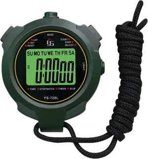 MDybf Stopwatch Waterproof,Stop Watches Single Row Single Lap,with Backlight,Countdown,Time Display,Swimming and Running