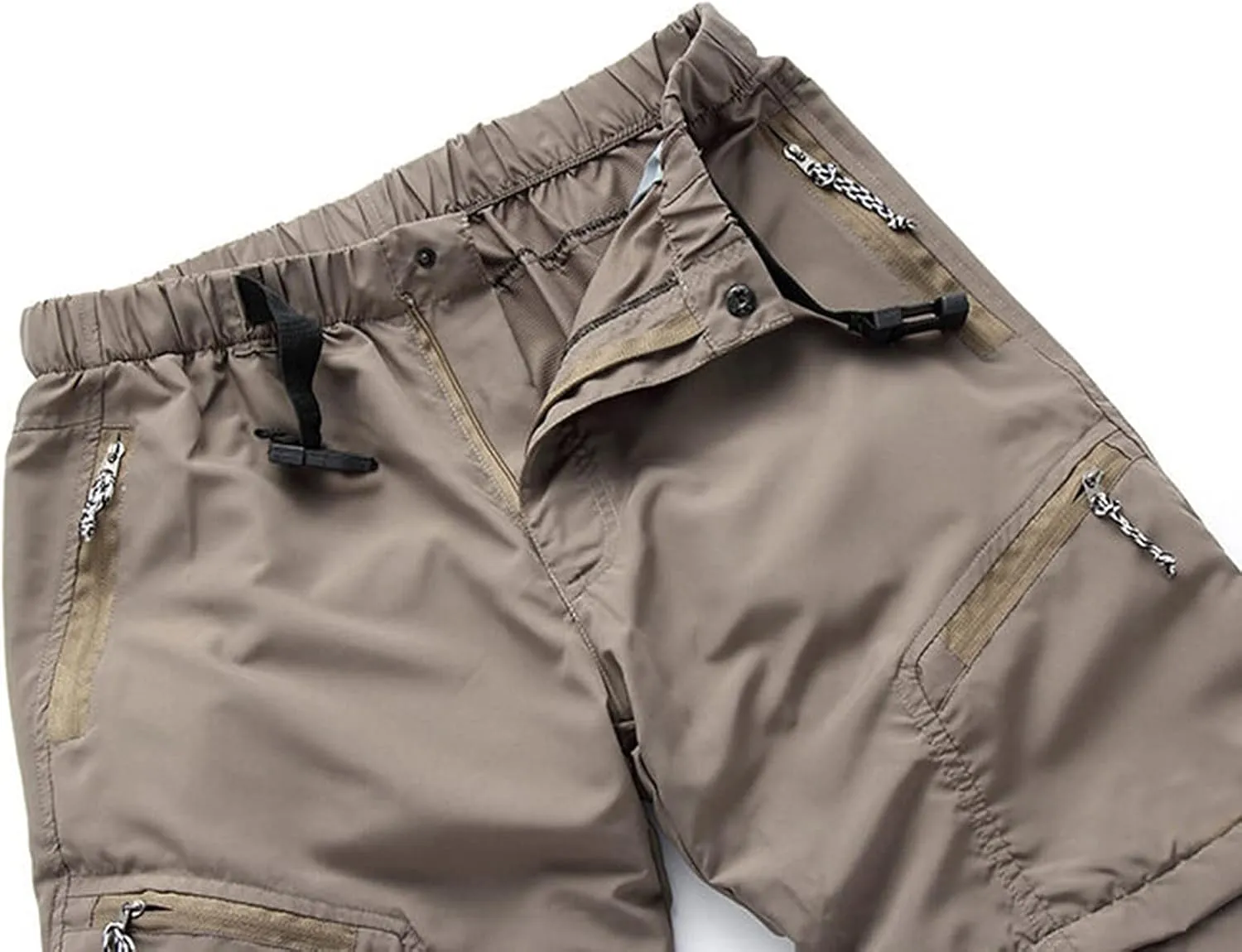 Mens Convertible Hiking Pants Outdoor Cargo Quick Dry Zip Off Lightweight Fishing Pants with Multi Pocket