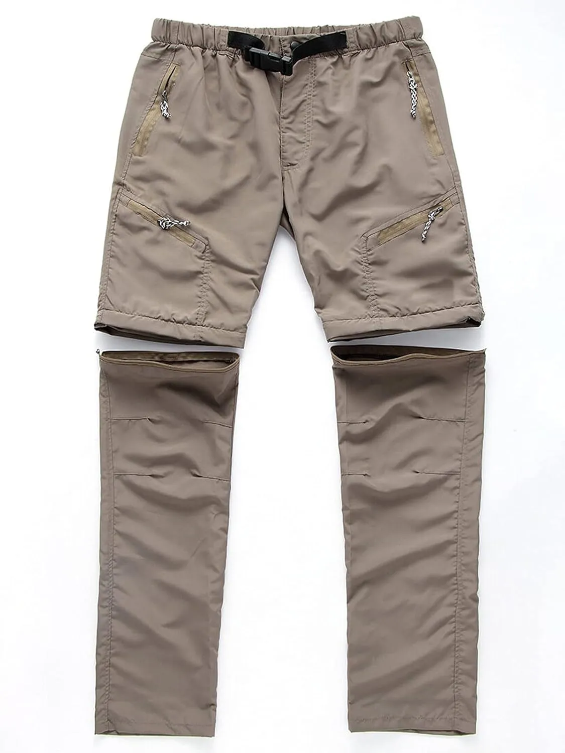 Mens Convertible Hiking Pants Outdoor Cargo Quick Dry Zip Off Lightweight Fishing Pants with Multi Pocket