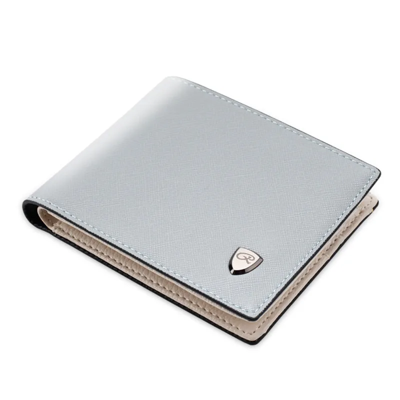 Men's Cross Pattern Korean Multiple Slots Internal Men's Wallets