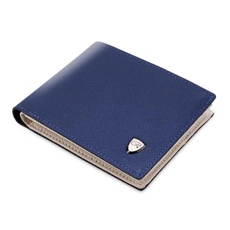 Men's Cross Pattern Korean Multiple Slots Internal Men's Wallets