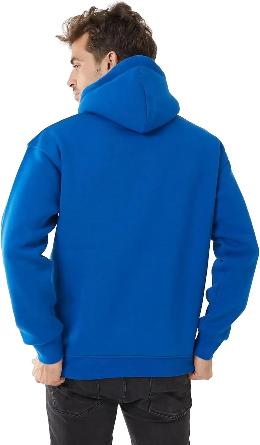 Men's Fleece Hoodie Pullover Long Sleeve Hooded Sweatshirt Drawstring Kangaroo Pocket Athletic Hoodies