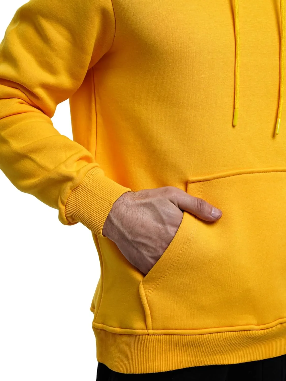 Men's Fleece Hoodie Pullover Long Sleeve Hooded Sweatshirt Drawstring Kangaroo Pocket Athletic Hoodies