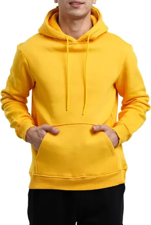 Men's Fleece Hoodie Pullover Long Sleeve Hooded Sweatshirt Drawstring Kangaroo Pocket Athletic Hoodies