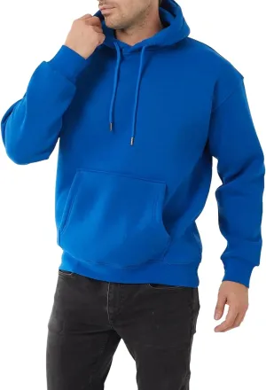 Men's Fleece Hoodie Pullover Long Sleeve Hooded Sweatshirt Drawstring Kangaroo Pocket Athletic Hoodies