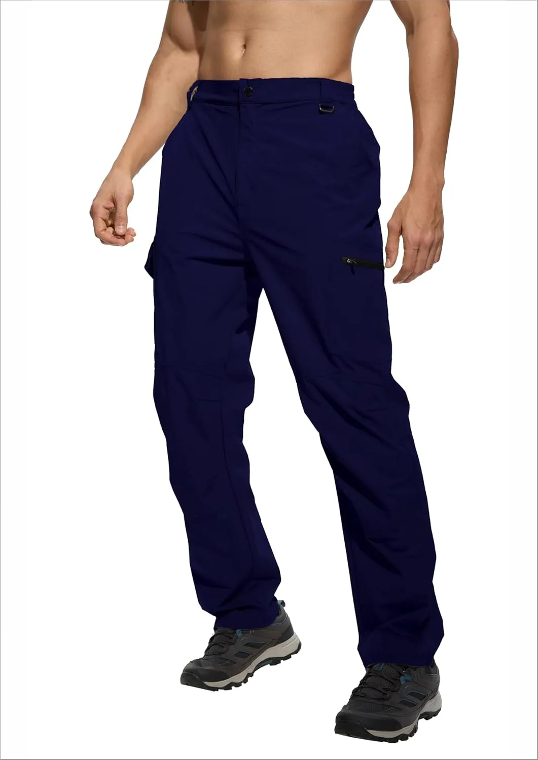 Men's Lightweight Hiking Cargo Pants Waterproof Quick Dry Travel Climbing Camping Fishing Mens Work Pants Outdoor