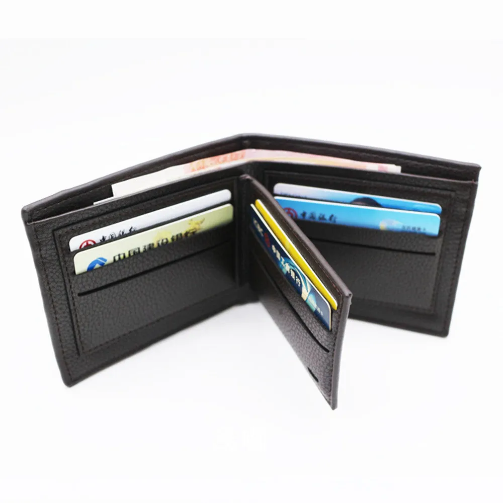 Men's Short Man's Hardware Hinge Position Mixed Men's Wallets