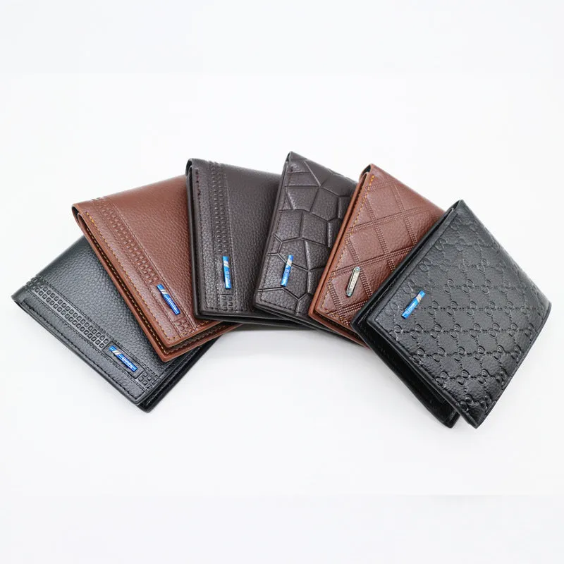 Men's Short Man's Hardware Hinge Position Mixed Men's Wallets