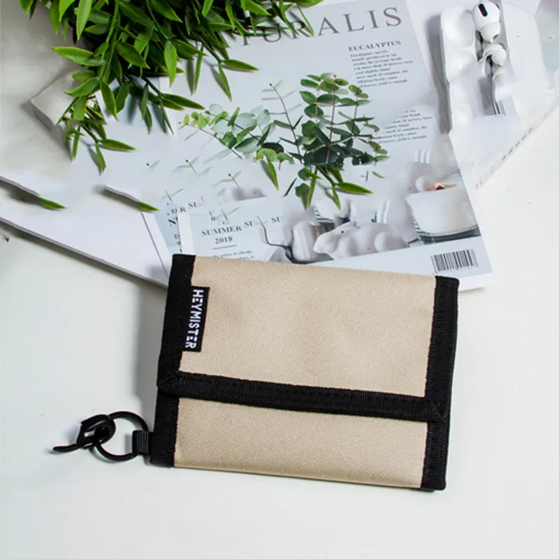Men's Short Oxford Folding Fashion Female Men's Wallets