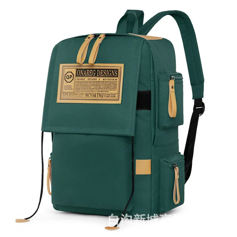 Men's Simple Fashion Large Capacity Female Junior High Backpacks