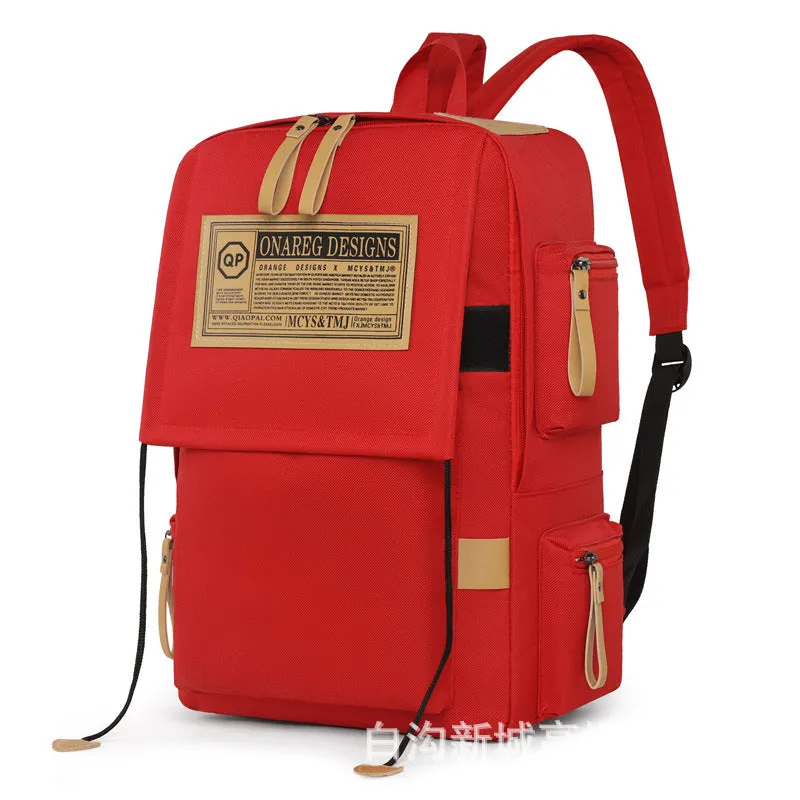 Men's Simple Fashion Large Capacity Female Junior High Backpacks