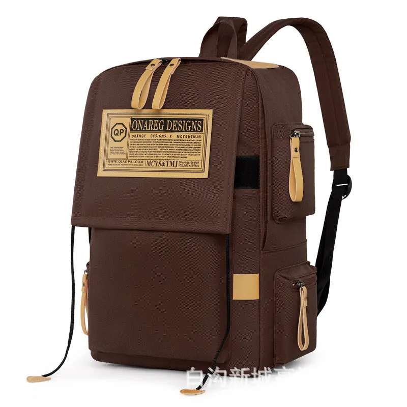 Men's Simple Fashion Large Capacity Female Junior High Backpacks