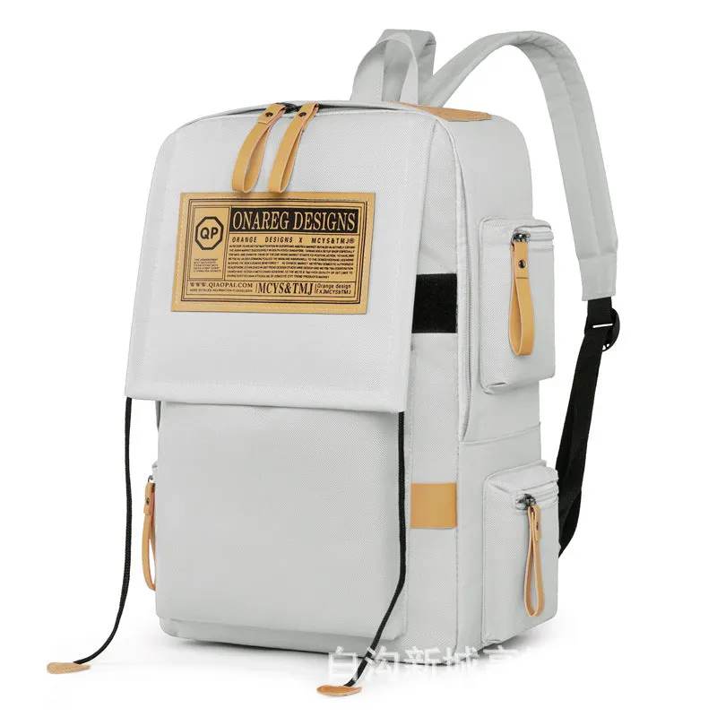 Men's Simple Fashion Large Capacity Female Junior High Backpacks