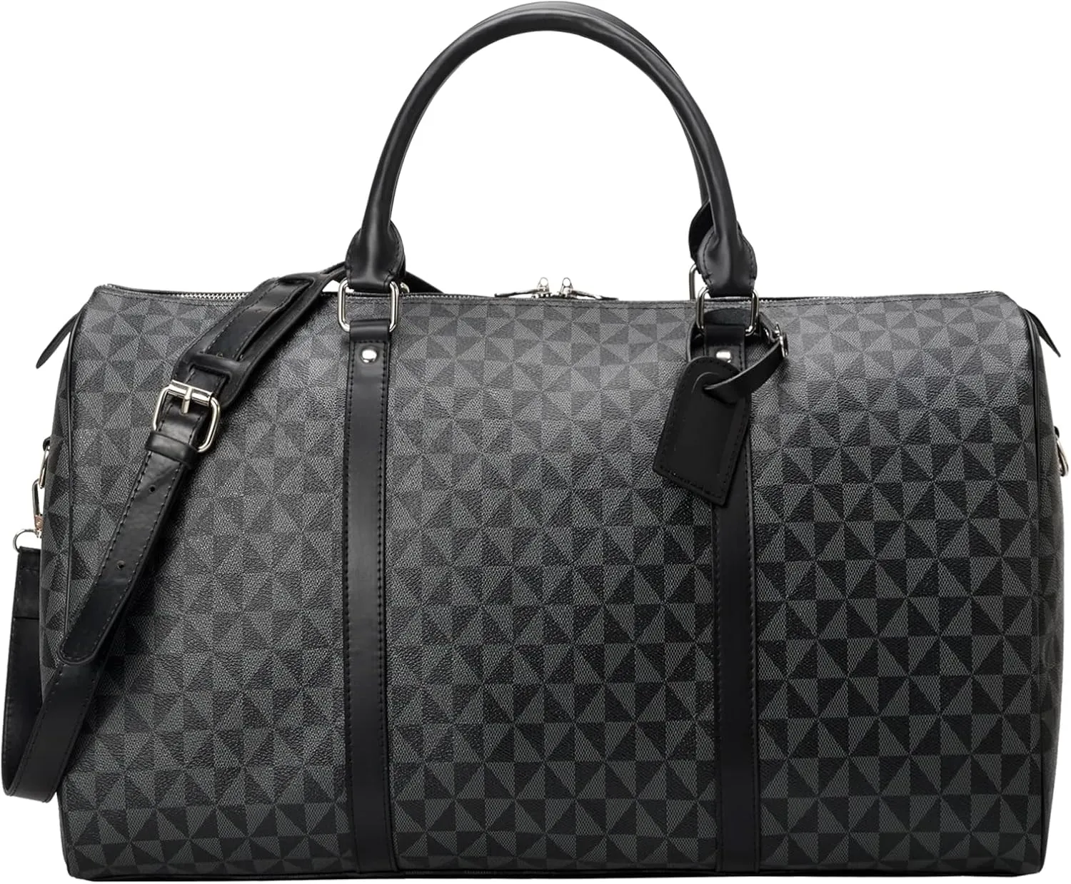 Men's Travel Duffel Bag CHENFANS Leather Large Capacity Weekend Luggage Tote Bag - Versatile Carry Large Travel Tote for Gym Vacations