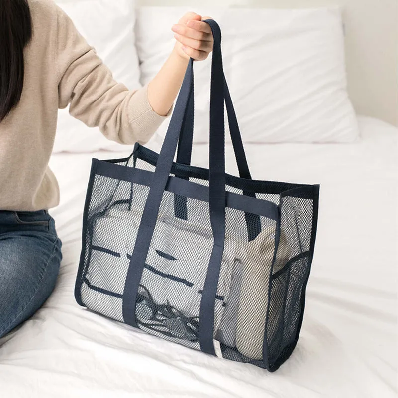 Mesh Beach Large Capacity Leisure Swimming Travel Bags