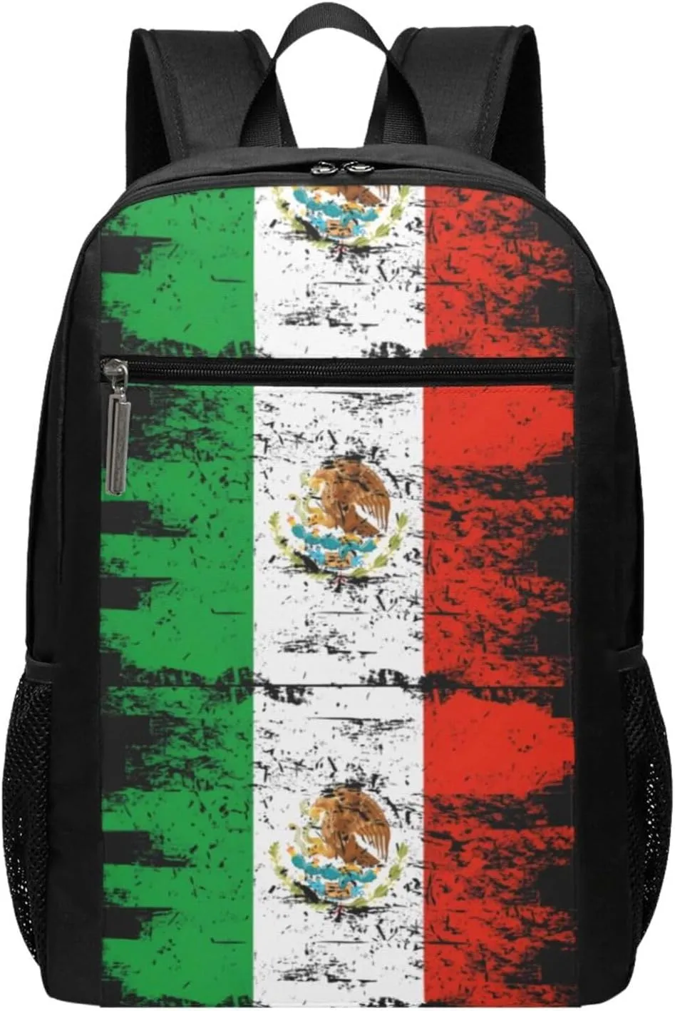 Mexico Mexican Eagle Flag Casual Backpacks Sports Backpack Large Capacity Travel Rucksack Laptop Daypack with Multi-Pockets Adjustable Strap Work Bag for Hiking