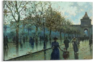 Michele Catti,Porta Nuova,art Prints,Vintage Art,canvas Wall Art,famous Art Prints, Canvas Art Poster And Wall Art Picture Print Modern Family Bedroom Decor Posters 12x18inch(30x45cm)
