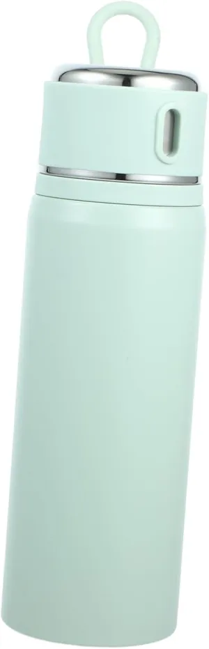 Milisten Portable Insulated Water Bottle Food Grade Stainless Steel Travel Flask Lid Leak Design for Outdoor Sports and Office Use